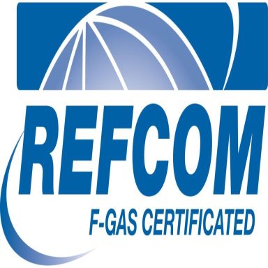 You can find us on the REFCOM register Blue on white REFCOM logo - Air-Switch Limited is registered on both F-gas registers including the REFCOM register