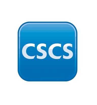 Skillcard and CSCS qualified Blue on white CSCS logo shown representative of CSCS and skillcard health and safety qualifications held