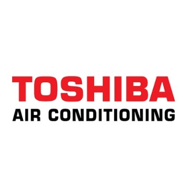Accredited Toshiba Partner Red and black on white Toshiba Air Conditioning Logo
